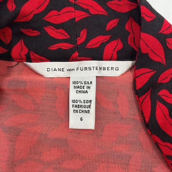 Diane Von Furstenberg Gildred Wrap Dress 100% Silk - Picture 3 of 5